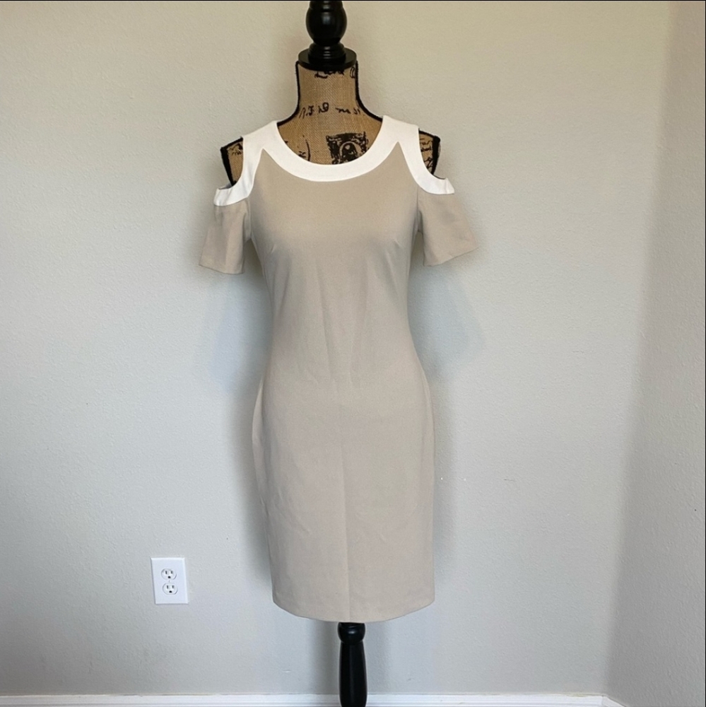 Tommy Hilfiger Cold-Shoulder Sheath Dress Size 4